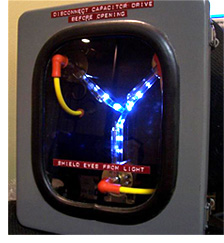 Flux capacitor (magic
time-travel doohickey) from “Back to the Future”